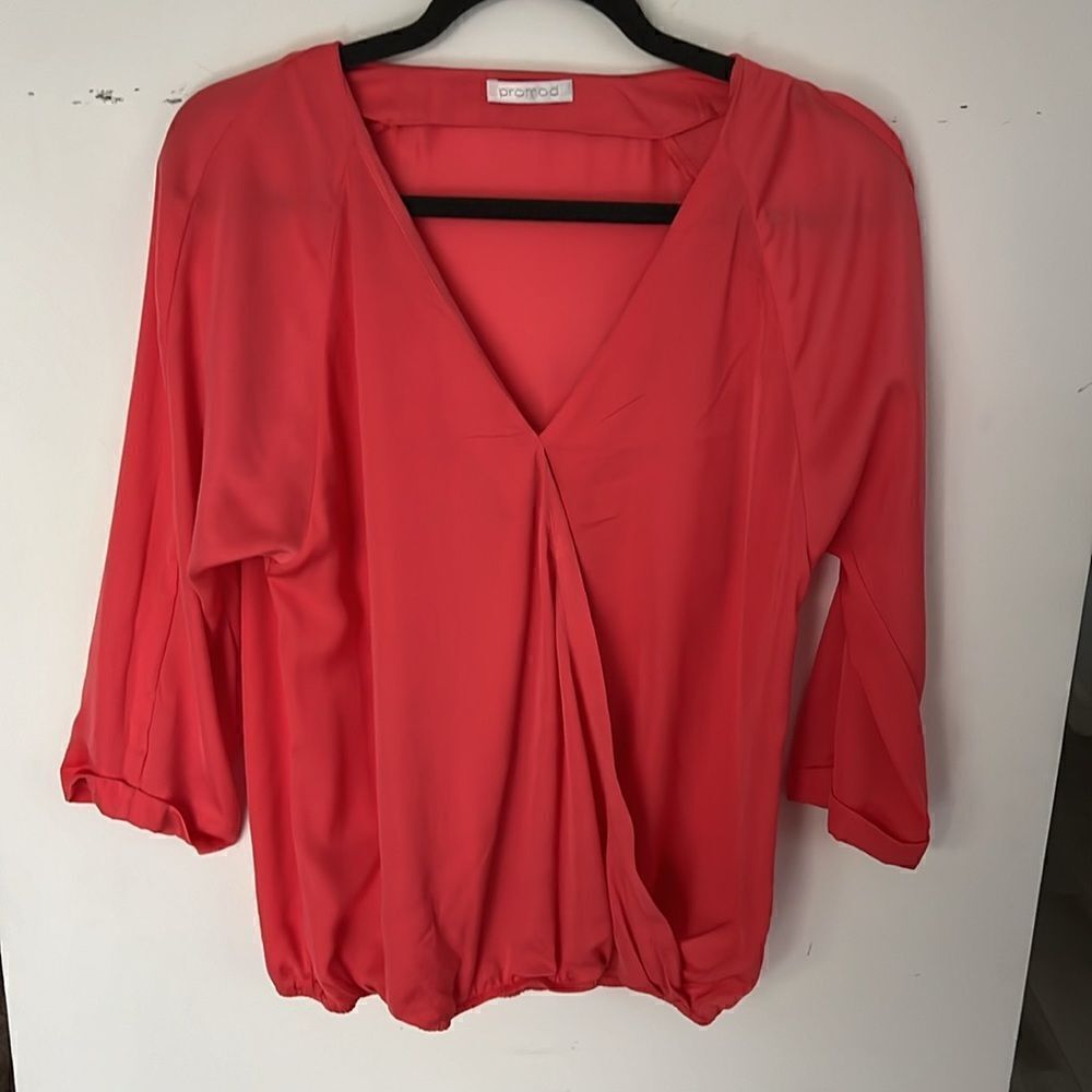Promod beautiful blouse orange M
